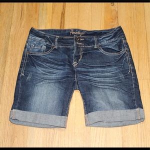 Denim shorts
